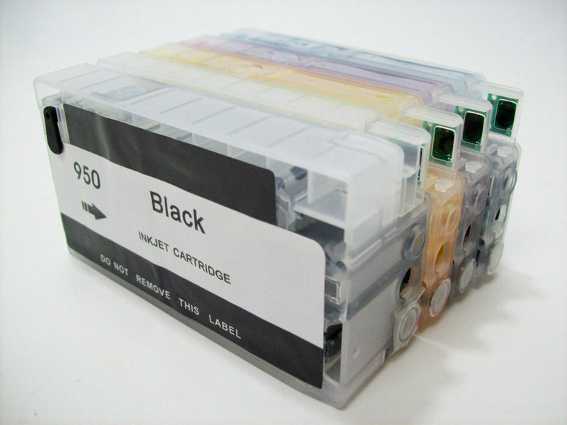 4 Refillable ink cartridge Compatible for HP 950 951 Officejet Pro 8100 8600