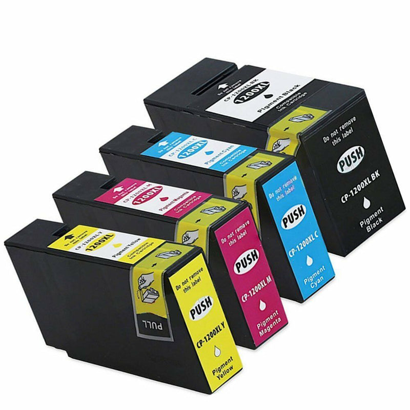4 pk comp PGI-1200XL B/C/M/Y Ink Cartridge For Canon MAXIFY MB2020 MB2320 w/Chip