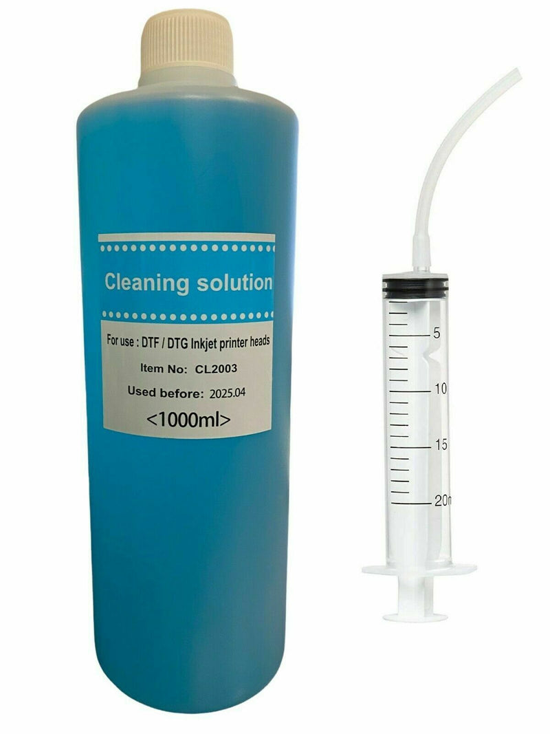 1000ml DTF Cleaning Solution Cleaning Fluid Printhead Unblock Cleaning Liquid