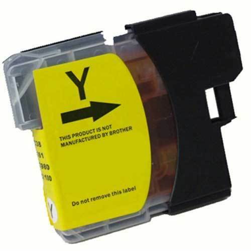 2PKS Yellow Ink for LC61 LC-61 Brother DCP-165C DCP-375CW DCP-385C DCP-395C
