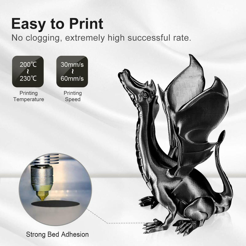 PLA Silk Army Green Filament 1.75mm 3D Printer Filament 2.2 LBS Spool Printing