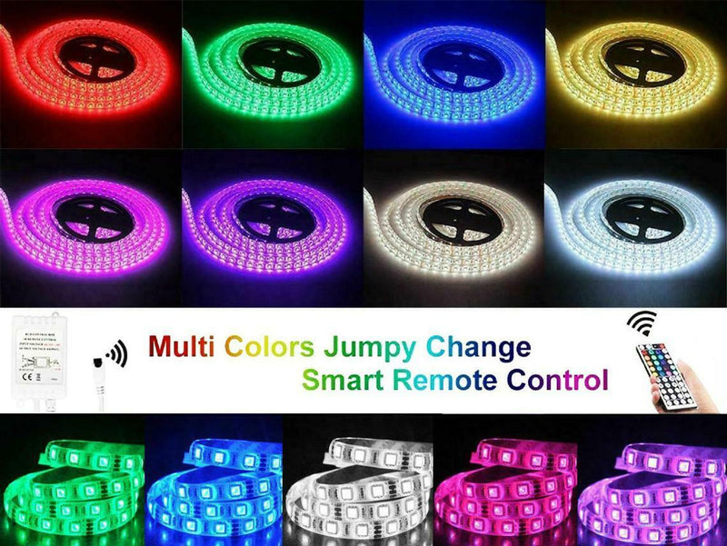 LED Light Strip Kit RGB led Strip Waterproof smd 5050 RGB 16.4Ft 300 LEDs