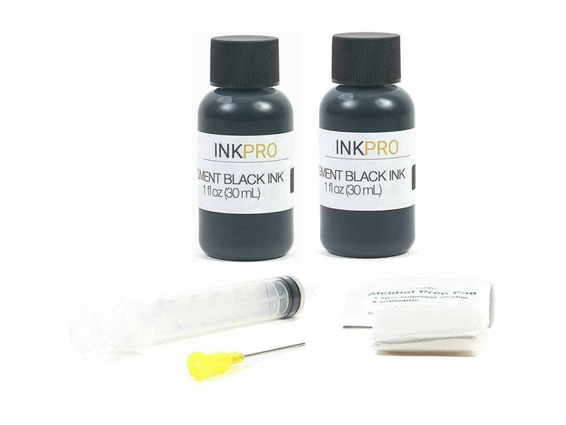 Premium Black Ink Refill Kit for HP 60 61 62 63 Ink Cartridges 2x30ml Black