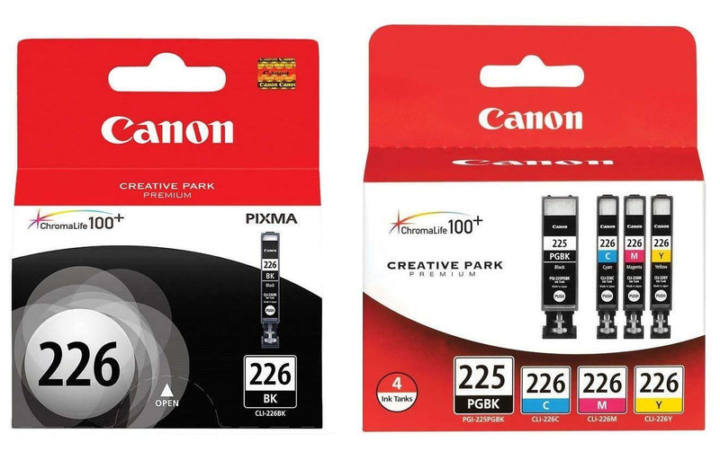 Canon Genuine PGI-225 Black & CLI-226 Ink Cartridges 5-Pack