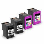 4PK compatible for HP 62XL Black Color Ink Cartridges for Officejet 5740 5745