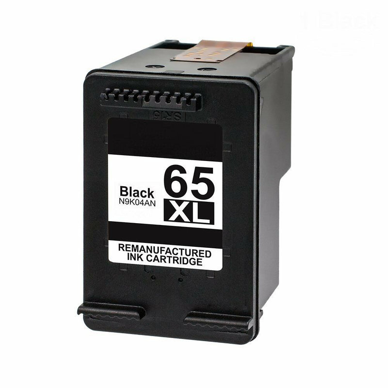 2pk Black Color Ink Cartridges Compatible for HP 65XL Deskjet 3720 3730 3732