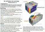 400ml Sublimation Ink + Refillable cartridge LC-205 LC-207 for Brother J480DW