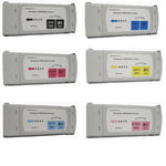 6 NEW Compatible Cartridges fits HP Designjet 5000 5500 for HP 81 UV Dye INK