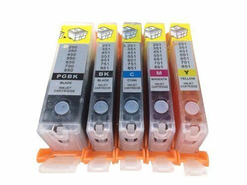 SUBLIMATION INK REFILLABLE CARTRIDGES 270 271 CANON PIXMA MG6820 MG6821 MG6822