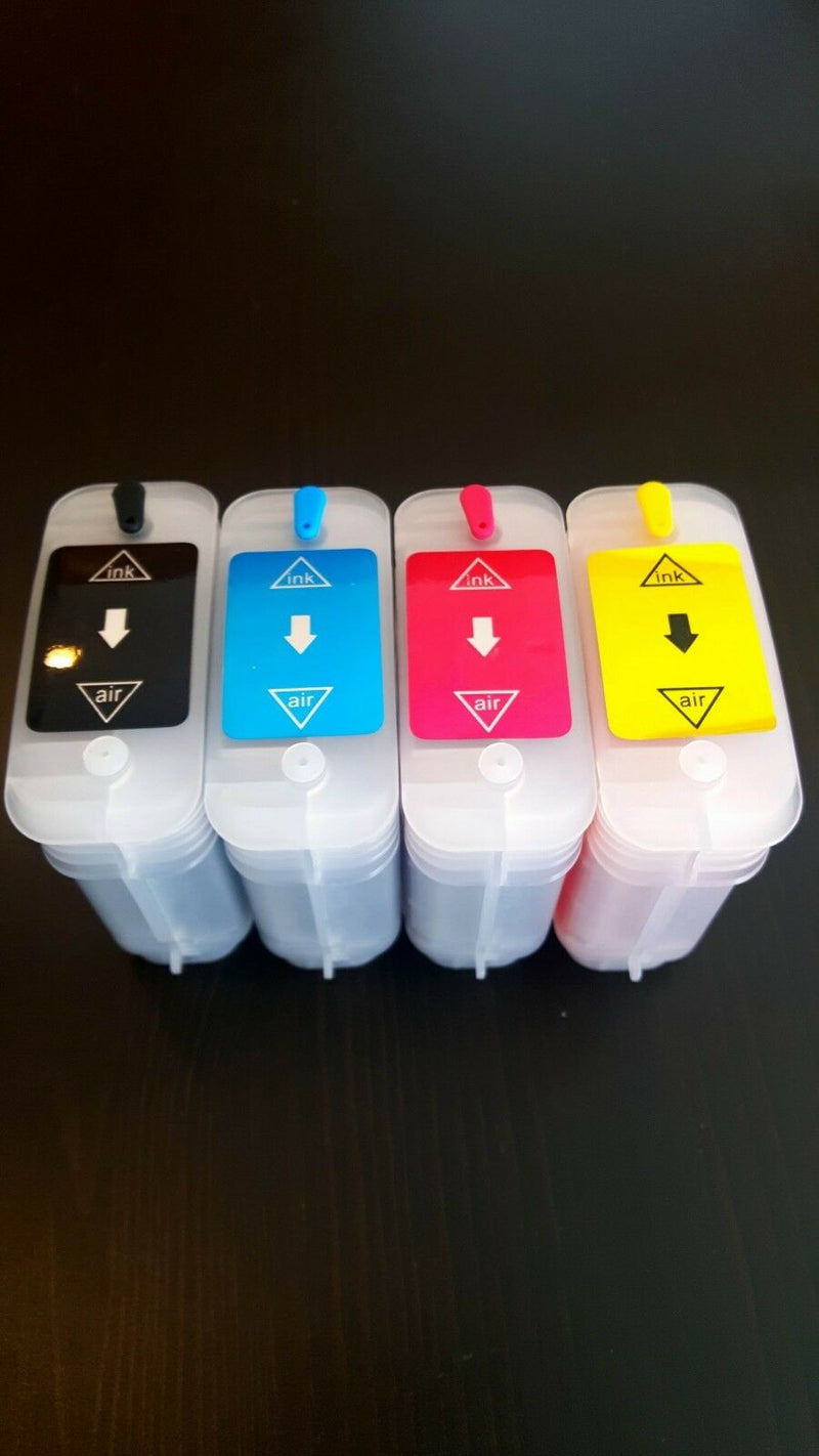 Refillable ink cartridge 82/10 for HP Designjet 100 500ps 800 120ps +4x100ml ink