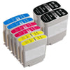 8pk Compatible combo Set Ink cartridges for HP 10 11 for Inkjet 2250 1000