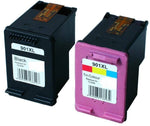 2 PACK Compatible for HP 901XL Black & Color Ink for HP Officejet 4500 G510