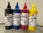 4x250ml Pigment refill ink For Epson Workforce 435 520 545 630 635 840 845 T126