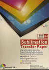 100 Sheets A4 Dye Sublimation Heat Transfer Paper for Polyester Cotton T- Shirt
