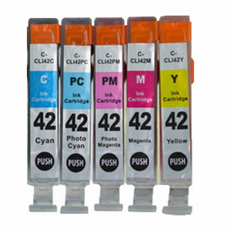 5 Compatible CLI42 CLI-42 Ink Cartridges for Canon PIXMA PRO-100