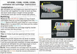 8pks Empty Refillable ink cartridge Kit for HP 70 DesignJet Z2100 Z5200 130ml