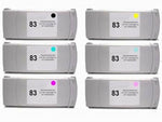 6PK Compatible C4940A - C4945A #83 Ink Cartridge for HP 5000ps 5500ps 5500 UV-42