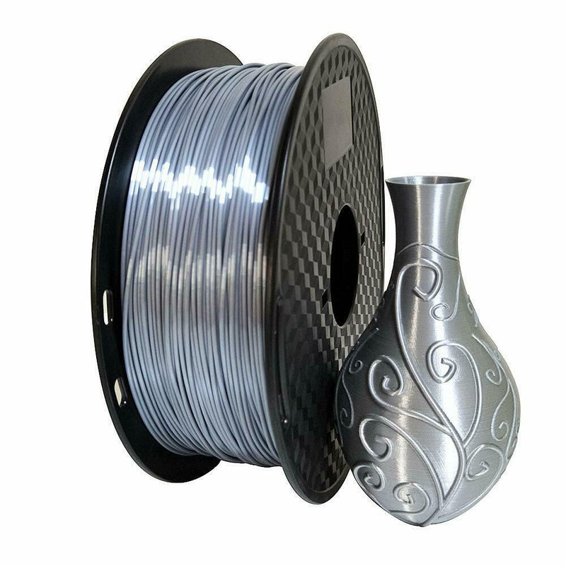 Silver Flexible TPU 3D Printing Filament 1kg/2.2lb 1.75mm Similar to NinjaFlex