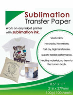 Sublimation Ink Paper 8.5''x11''100 Sheet All EPSON RICOH SAWGRASS Printer
