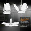LED Garage Light Bulb Deformable Ceiling Fixture Lights Workshop Lamp E27-2 Pack