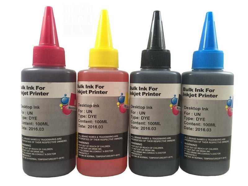 4 Refillable ink cartridge for Brother LC65 LC980 LC61 Plus Refill Ink 4x100ml