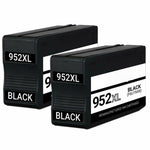 2PK 952XL Black Ink Cartridges For HP 952 OfficeJet Pro 7740 8210 8216 8218 8710