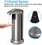 Stainless Steel Touchless Auto Hand Soap Dispenser for Bathroom Kitchen Hotel