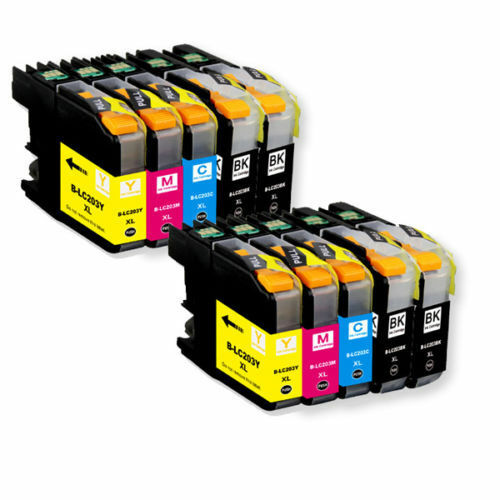 10pk LC203 LC-203 XL Ink Cartridge For Brother MFC-J460dw J480dw J485dw LC201