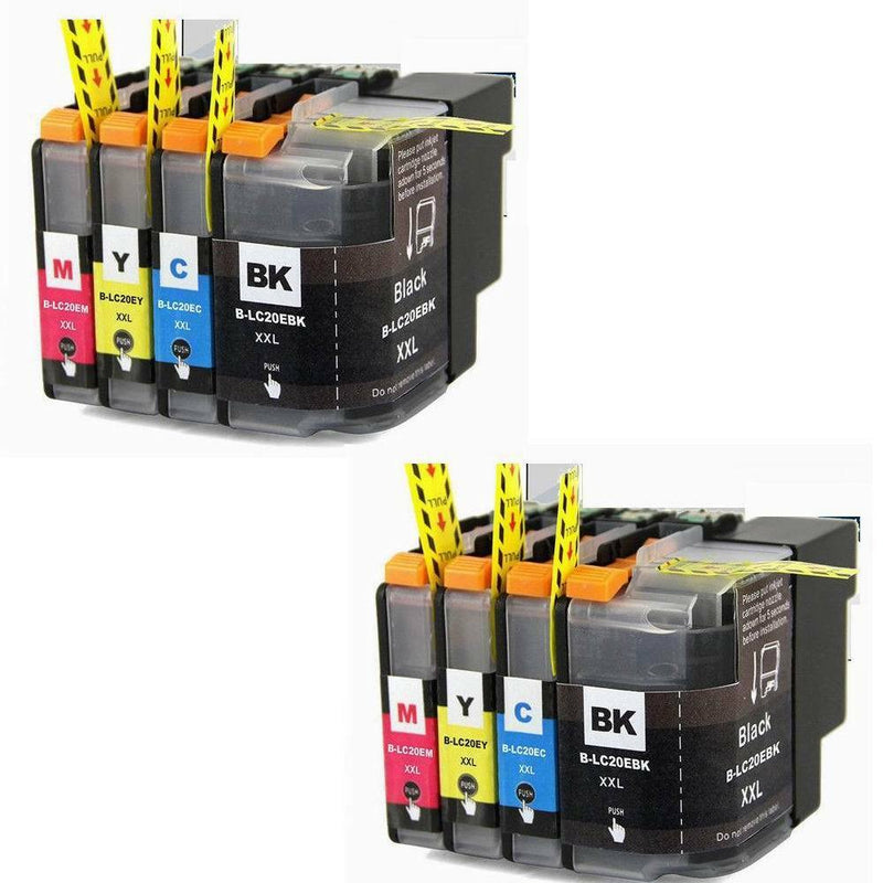 8PK LC20E LC20EBK LC20EC LC20EM LC20EY XXL Ink Cartridge for Brother MFC-J985DW