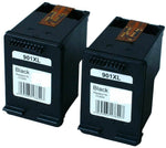 2 Pack Compatible for HP 901XL 901 XL Black Ink Cartridge Officejet J4580 J4624