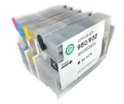 4pk Refillable Cartridges 932 933 for HP Officejet Pro 6700 6100e 6600e