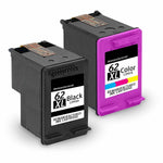 2-PK Comp For HP 62XL Black Color Ink Cartridges for Officejet 5740 5742 5745
