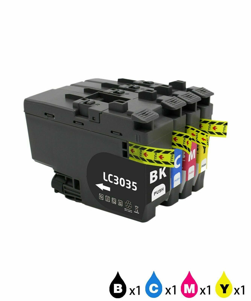4 PK LC3035 XXL LC3035XXL Ink Cartridge for Brother MFC-J805DW XL Printer (BCMY)