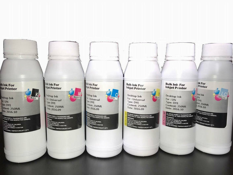 dye refill ink kit for HP 84 85 DesignJet 30 30n 50PS 90 90gp 90r 130nr 6x250ml