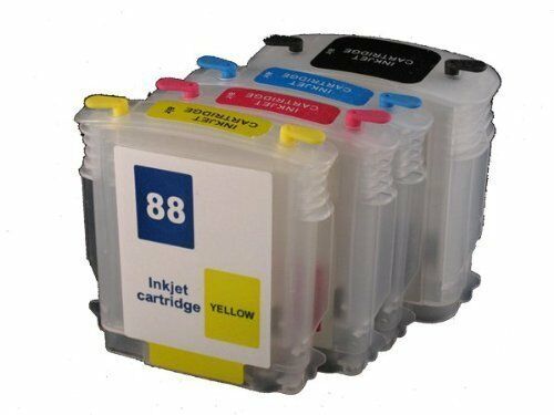 Empty Refillable HP 88  ink cartridges For L7600 L7650 L7680 L7681 L7700