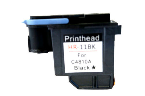 Reman HP 11 C4810A Black Printhead Print head 111 500 510 800 800ps 815mfp